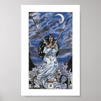 Robin Wood Tarot - 2 van Swords Poster