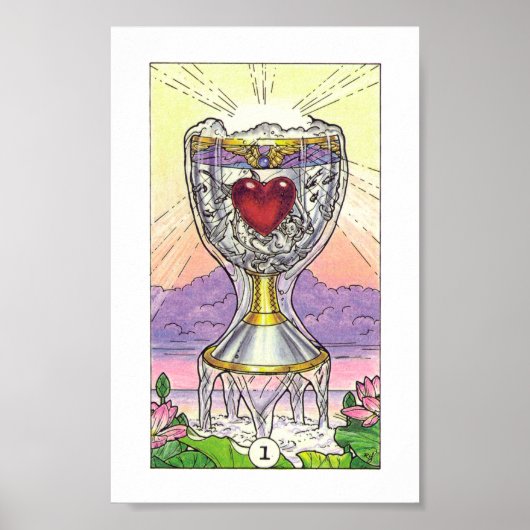 Robin Wood Tarot - Ace of Cups Poster (Voorkant)