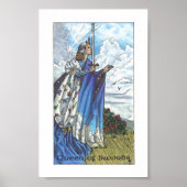 Robin Wood Tarot - Koningin van Swords Poster (Voorkant)
