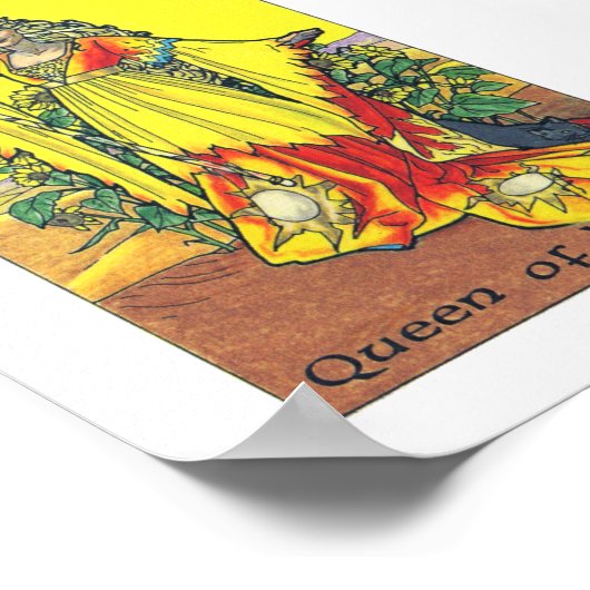 Robin Wood Tarot - Koningin van Wands Poster (Hoek)
