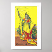 Robin Wood Tarot - Koningin van Wands Poster (Voorkant)