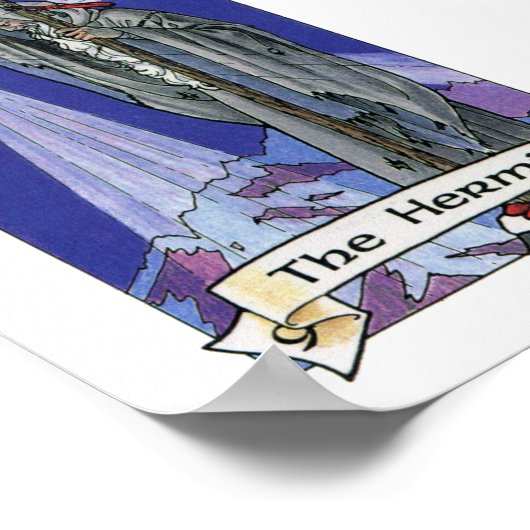 Robin Wood Tarot - majoor 09 The Hermit Poster (Hoek)