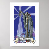 Robin Wood Tarot - majoor 09 The Hermit Poster (Voorkant)