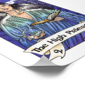 Robin Wood Tarot - majoor 2 De hoge priester Poster (Hoek)