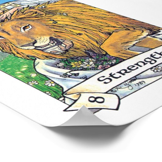 Robin Wood Tarot - Majoor 8 Sterkte Poster (Hoek)