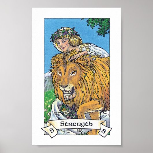 Robin Wood Tarot - Majoor 8 Sterkte Poster (Voorkant)