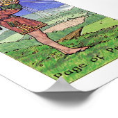 Robin Wood Tarot - Pagina van Pentacles Poster (Hoek)