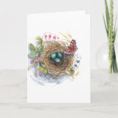 Robinnest Feestdagen Kaart (Voorkant)