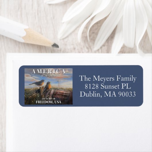 Robins 250yr etiket (Insitu)