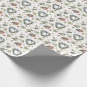 Robins and Flowers Cadeaupapier (Hoek)