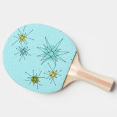 Robin's Egg Blue Atomic Starburst Ping Pong Paddle Tafeltennisbatje (Zijkant)