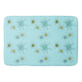 Robin's Egg Blue Atomic Starbursts Bath Mat (Voorkant)