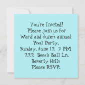 Robin's Egg Blue Atomic Starbursts Kaart (Achterkant)