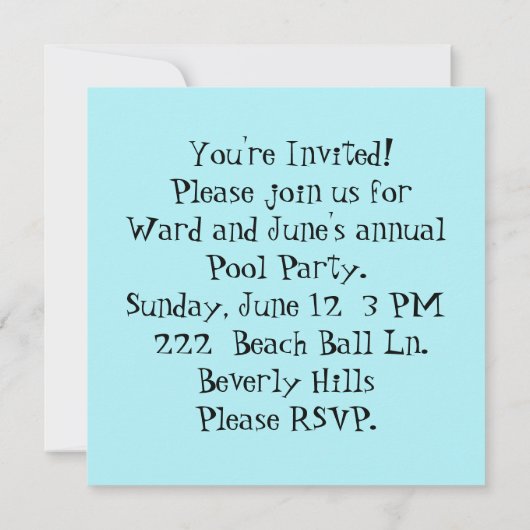 Robin's Egg Blue Atomic Starbursts Kaart (Achterkant)