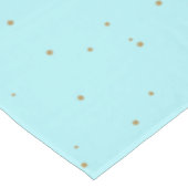 Robin's Egg Blue Atomic Starbursts Tablecloth Tafelkleed (Gekanteld)