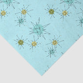 Robin's Egg Blue Atomic Starbursts Tissue Paper Tissuepapier (Detail)