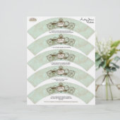Robins Egg Blue Crown Swirl Flourish (Staand voorkant)
