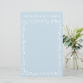 Robin's Egg Blue Desk van Stationery Briefpapier (Staand voorkant)