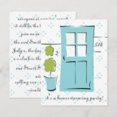  Robin's Egg Blue-deur Kaart (Voorkant / Achterkant)