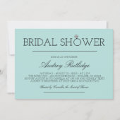 Robin's Egg Blue - Diamond Ring - Vrijgezellenfees Kaart (Voorkant)