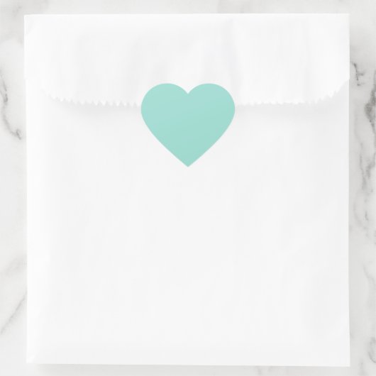 Robin's Egg Blue Hart Sticker (Tas)