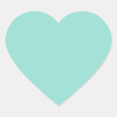 Robin's Egg Blue Hart Sticker (Voorkant)