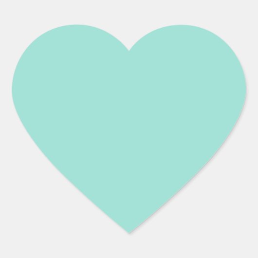 Robin's Egg Blue Hart Sticker (Voorkant)