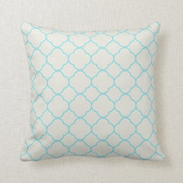 Robin's Egg Blue Ironstone White Sierkussen
