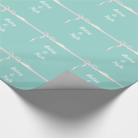 Robin's Egg Blue Jewelry Box Cadeaupapier (Hoek)