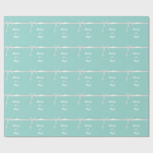 Robin's Egg Blue Jewelry Box Cadeaupapier (Vlak)