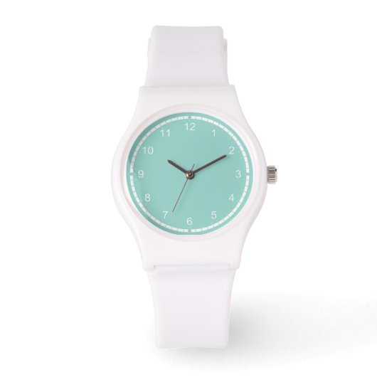 Robin's Egg Blue Jewelry Box Horloge (Voorkant)