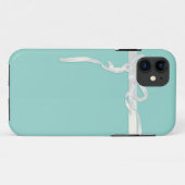 Robin's Egg Blue Jewelry Box met White Ribbon Case-Mate iPhone Case (Achterkant (horizontaal))