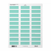 Robin's Egg Blue Label (Full Sheet)