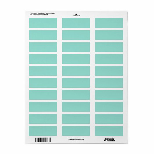 Robin's Egg Blue Label (Full Sheet)