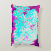 Robin's Egg Blue Peppermint Twist Phlox Flowers Accent Kussen (Achterkant (Verticaal))