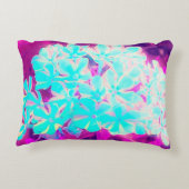 Robin's Egg Blue Peppermint Twist Phlox Flowers Accent Kussen (Achterkant)