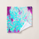 Robin's Egg Blue Peppermint Twist Phlox Flowers Bad Handdoek (Wasdoekje)
