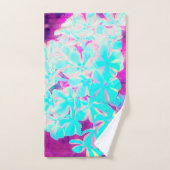 Robin's Egg Blue Peppermint Twist Phlox Flowers Bad Handdoek (Handdoek)