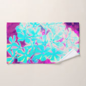 Robin's Egg Blue Peppermint Twist Phlox Flowers Bad Handdoek (Handdoek)