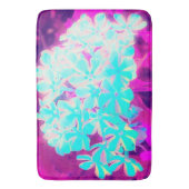 Robin's Egg Blue Peppermint Twist Phlox Flowers Badmat (Voorkant Verticaal)