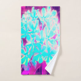 Robin's Egg Blue Peppermint Twist Phlox Flowers Handdoek