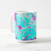 Robin's Egg Blue Peppermint Twist Phlox Flowers Koffiemok (Voorkant links)