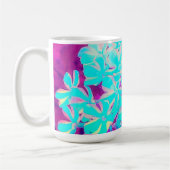 Robin's Egg Blue Peppermint Twist Phlox Flowers Koffiemok (Links)