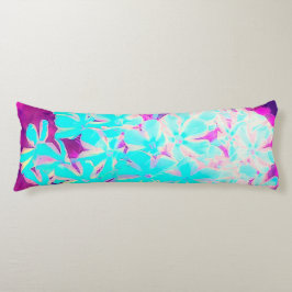 Robin's Egg Blue Peppermint Twist Phlox Flowers Lichaamskussen