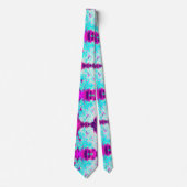 Robin's Egg Blue Peppermint Twist Phlox Flowers Stropdas (Voorkant)