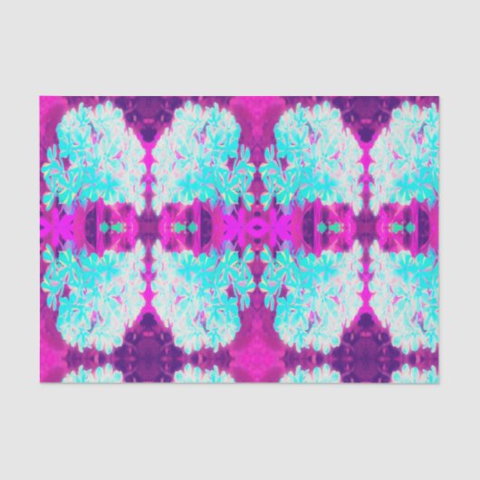 Robin's Egg Blue Peppermint Twist Phlox Flowers Tissuepapier (Voorkant)