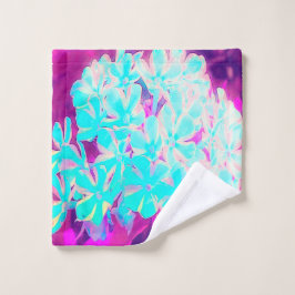 Robin's Egg Blue Peppermint Twist Phlox Flowers Washandje