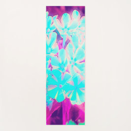 Robin's Egg Blue Peppermint Twist Phlox Flowers Yogamat