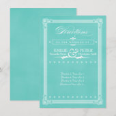 Robin's Egg Blue Poster Stijl Richtingkaart Informatiekaartje (Voorkant / Achterkant)