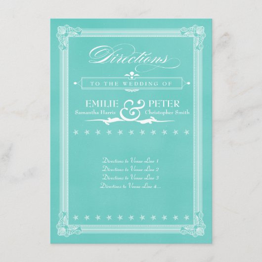 Robin's Egg Blue Poster Style Kaart (Voorkant)